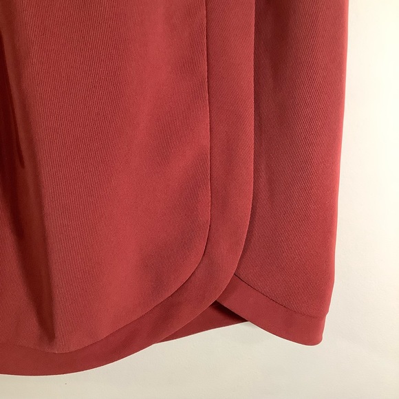 J. Crew Burnt Orange Round Hem Stretch Waist Skirt - Picture 3 of 7